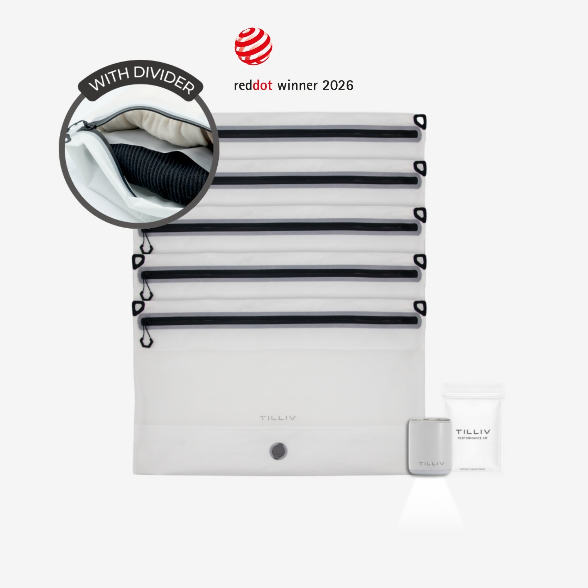 Set of 5 - Compak Large with Divider