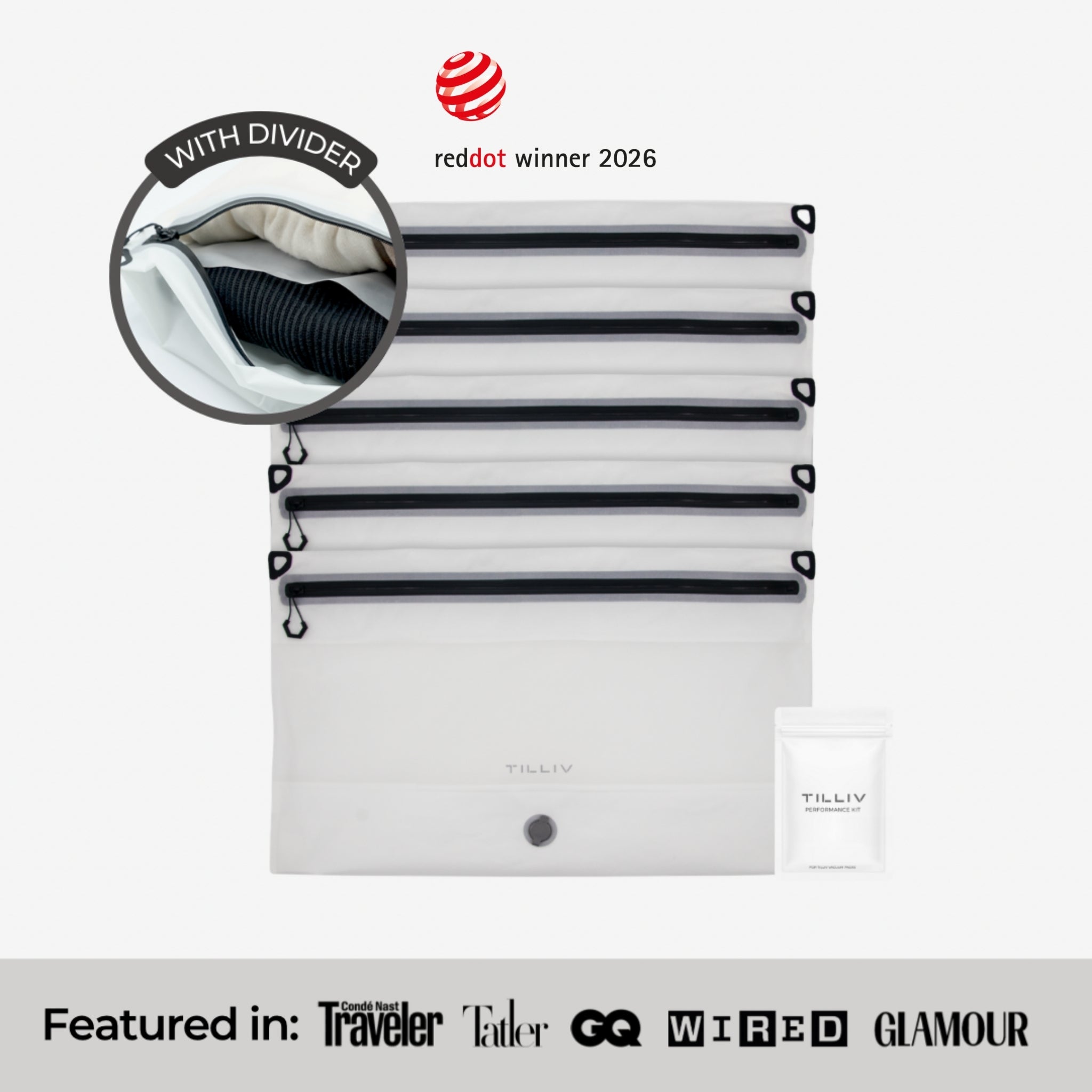 Set of 5 - Compak Large with Divider