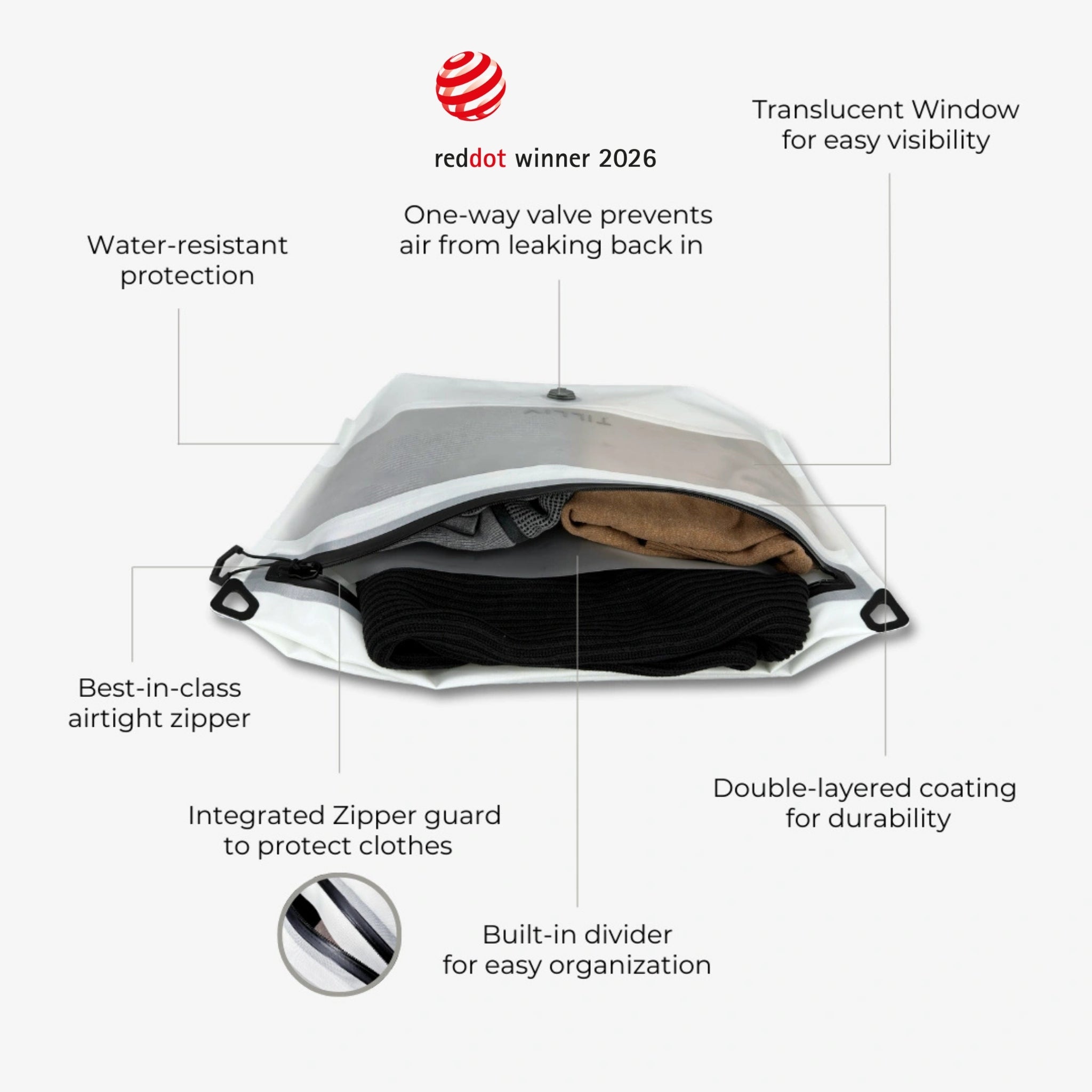 Set of 5 - Compak Large with Divider